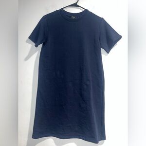 THEORY Spring Terry tshirt dress in Navy